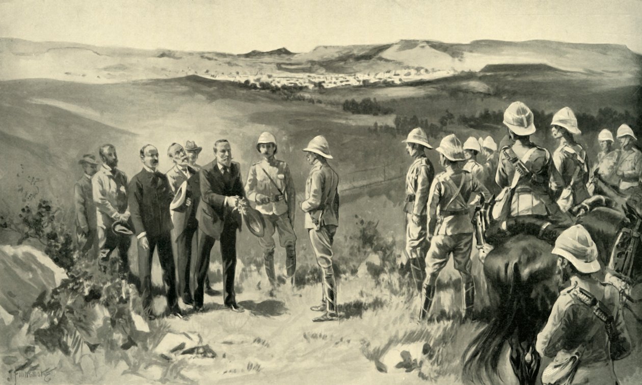 布隆方丹的正式投降》，1900年。 作者 约瑟夫·芬内摩尔
