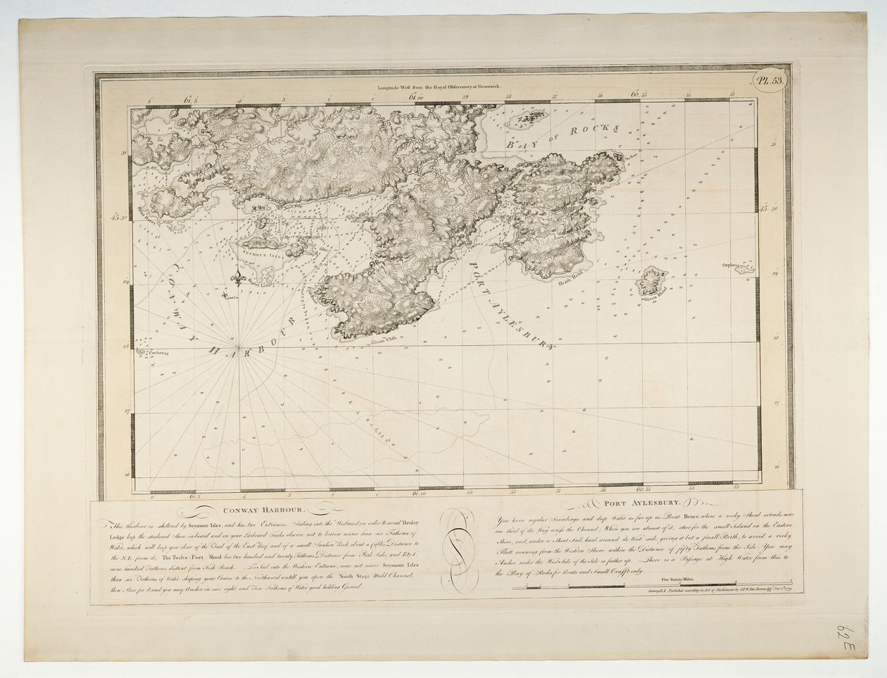 康威港和艾尔斯伯里港，北美大西洋海岸 作者 Joseph Frederick钱包DesBarres
