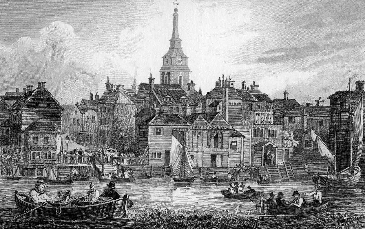 Gravesend，由Josiah Henshall雕刻，1832年 作者 约瑟夫·弗塞尔
