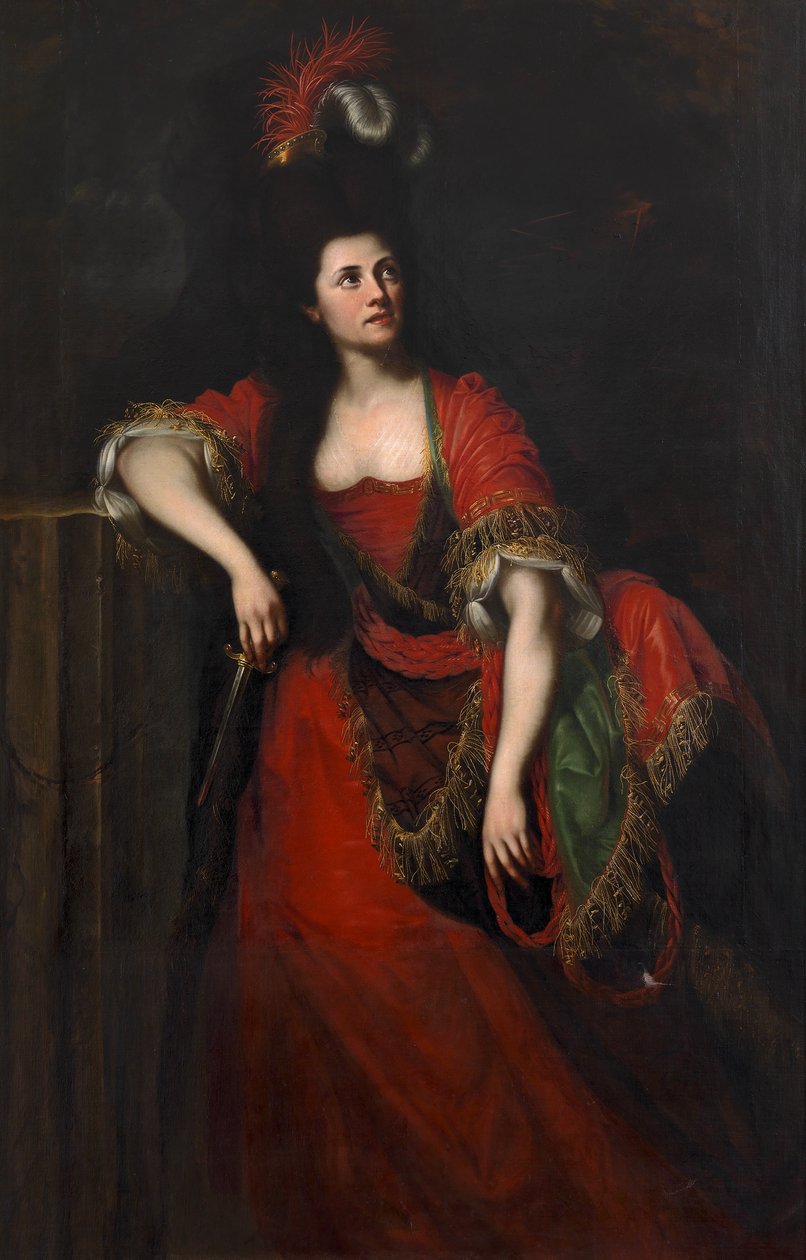 德语： Johanna Sacco als "Medea" （约翰娜-萨科的 "美狄亚"）。 作者 约瑟夫·希克尔