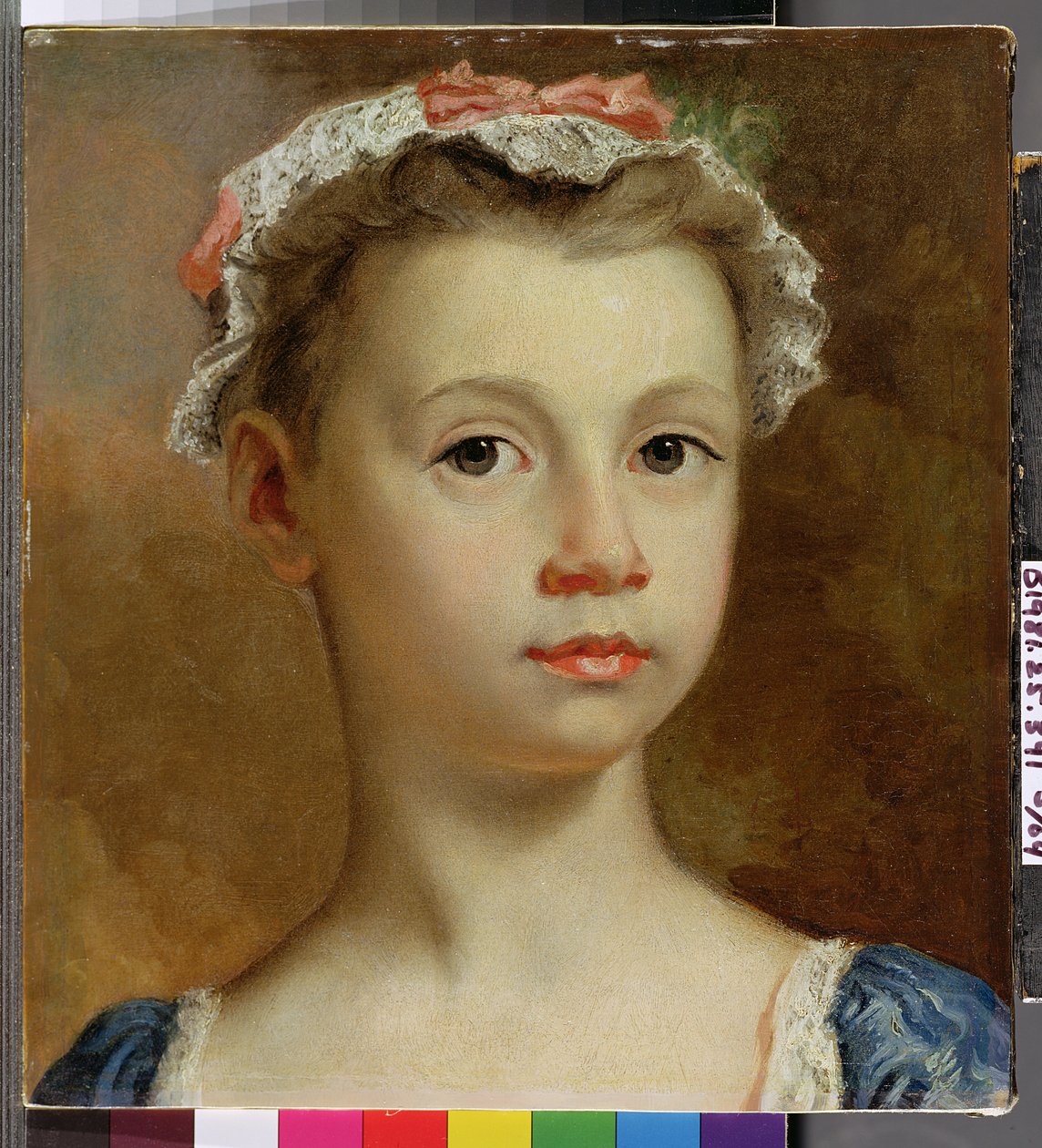 一个年轻女孩的剪影，c.1730-40 作者 约瑟夫·海摩尔