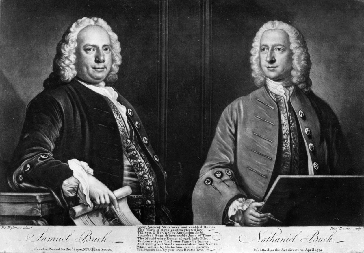 巴克兄弟，1774年由理查德休斯顿雕刻 作者 约瑟夫·海摩尔