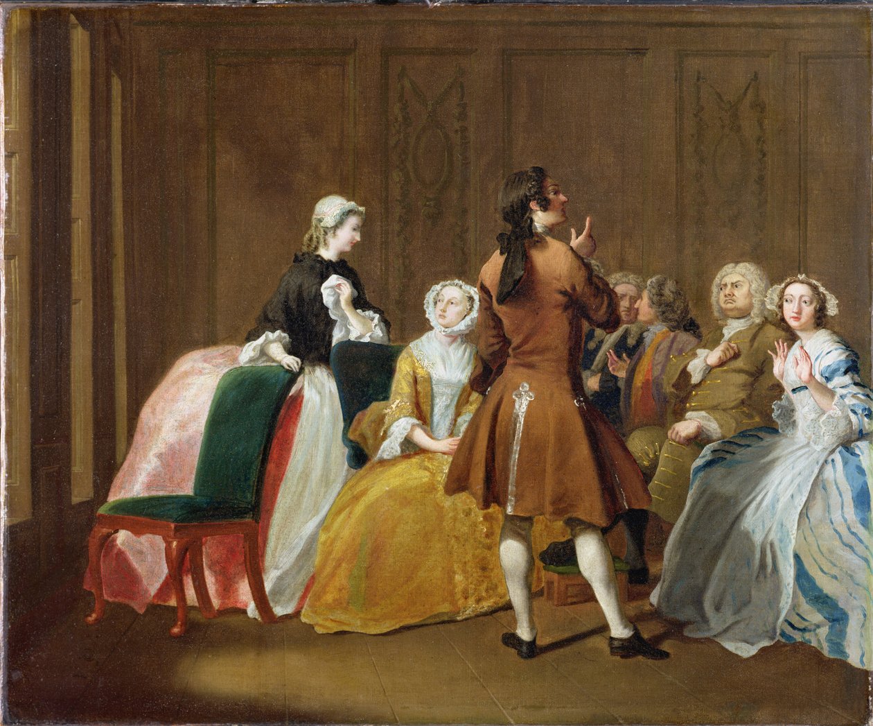 Harlowe家族，来自Samuel Richardson的&39;Clarissa&39;，第1745-47页 作者 约瑟夫·海摩尔