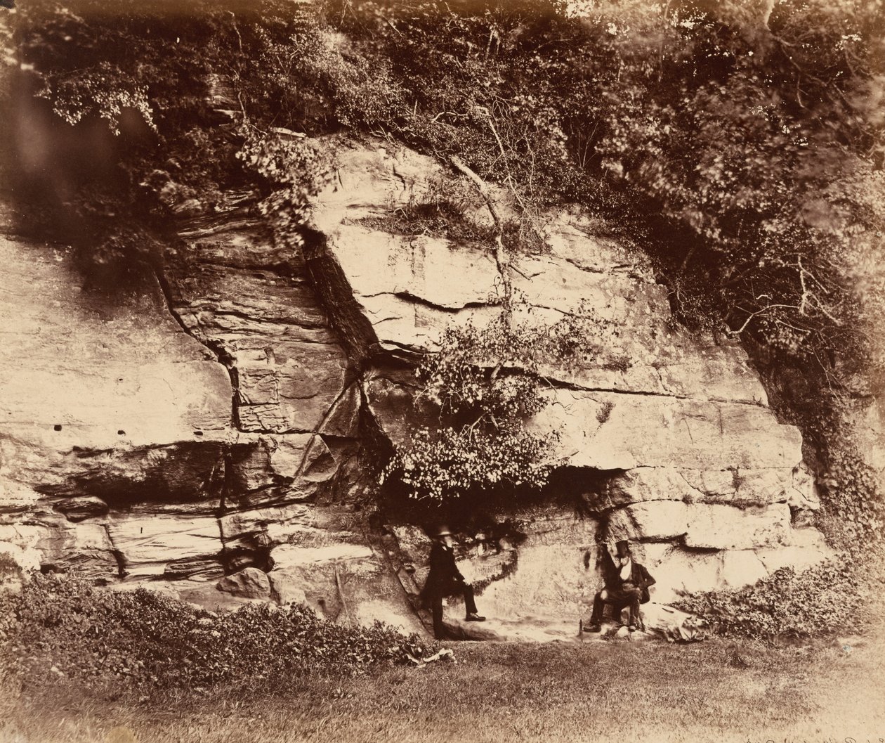 回音石，喷泉修道院，1856 年（照片） 作者 约瑟夫和豪利特·罗伯特 (1831-58) 坎德尔