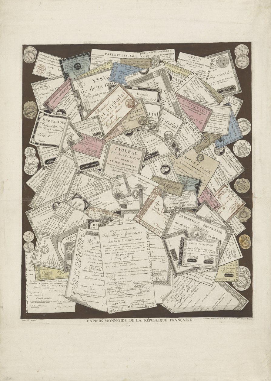 法兰西纸业
Papiers Monnoies de la République Française（物品上的标题） 作者 约瑟夫·胡宁