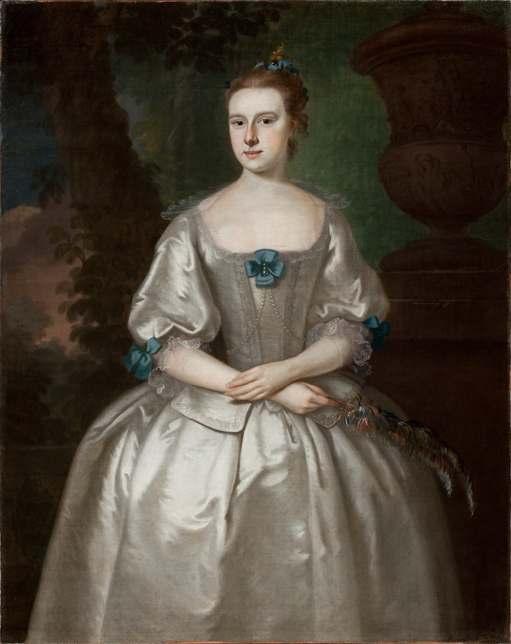 Hannah Babcock Bours的肖像，1759年（参见183416） 作者 约瑟夫·乔纳森·布莱克本