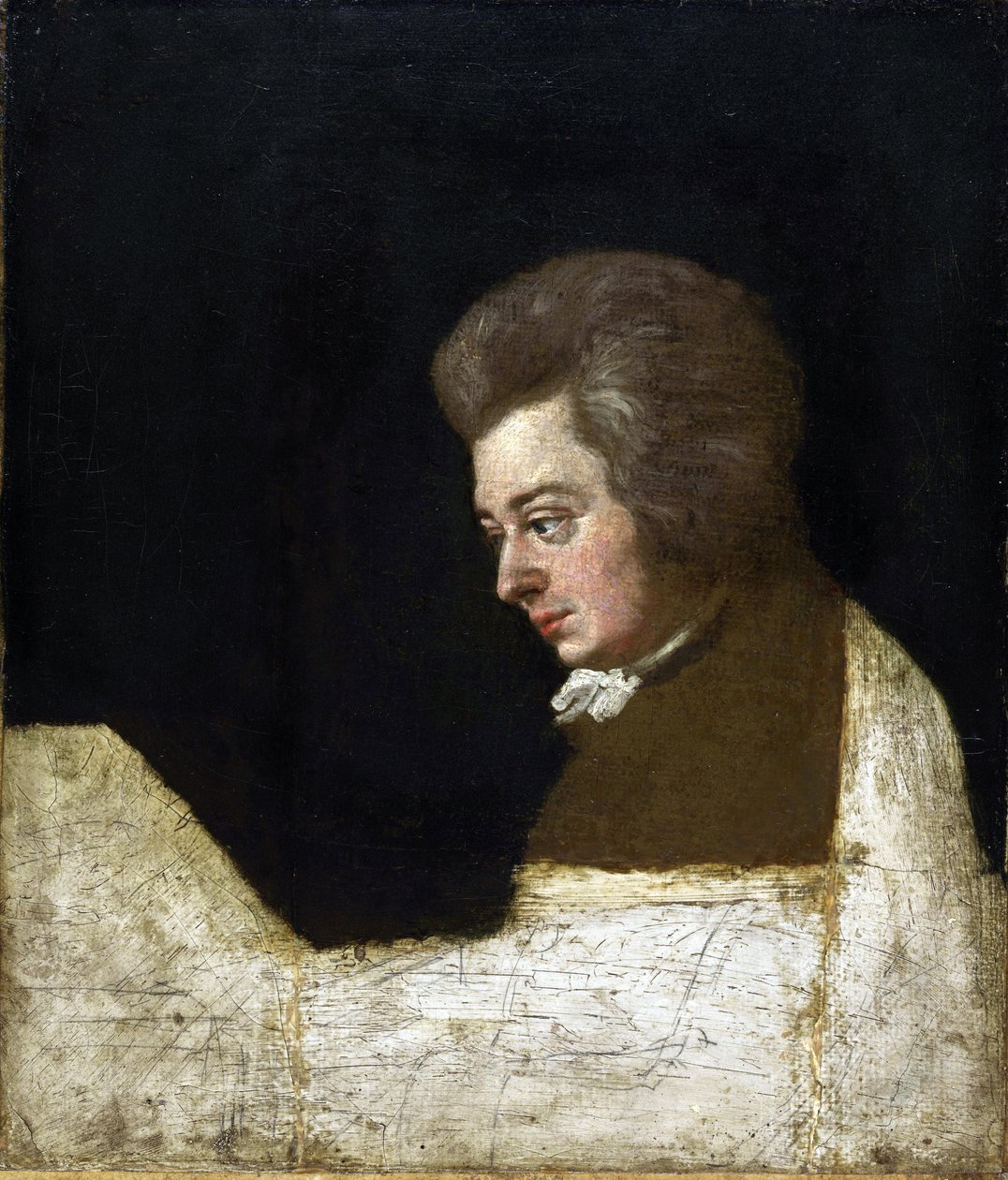 Wolfgang Amadeus Mozart (1756-1791) par Josef Lange (1751-1831) 作者 约瑟夫·兰格