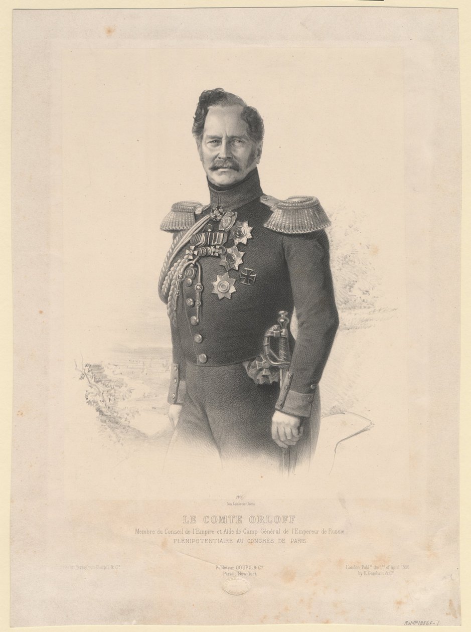 阿列克谢-费奥多罗维奇-奥尔洛夫伯爵的画像 1787-1862 作者 约瑟夫·莱默西尔