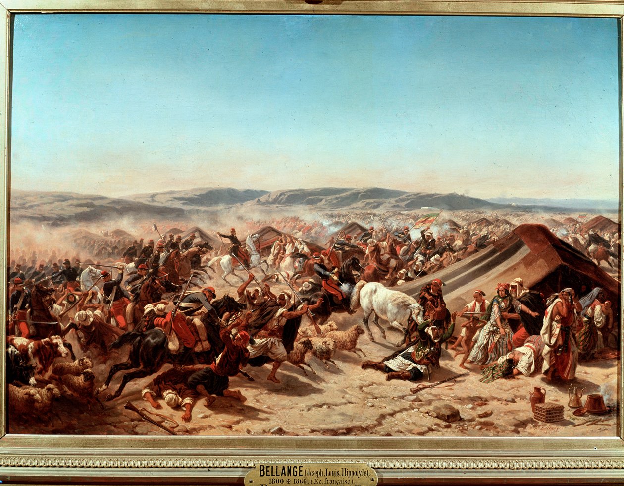 Conquete of Algeria (1830-1847): “” Capture of the Smalah (Smala) of Abd el Kader (Abd-el-Kader or ibn Muhyi al-Din al-Hasani (al Din al-Hasani) (1807-1883) by the Duke of Aumale in Taguin 作者 约瑟夫·路易斯·希波吕特·贝兰奇