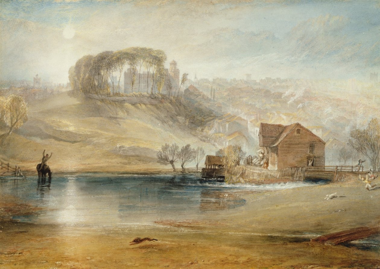科尔切斯特，c.1826（石墨，wc，bodycolour和粉笔在纸上） 作者 约瑟夫·马洛德·威廉·特纳