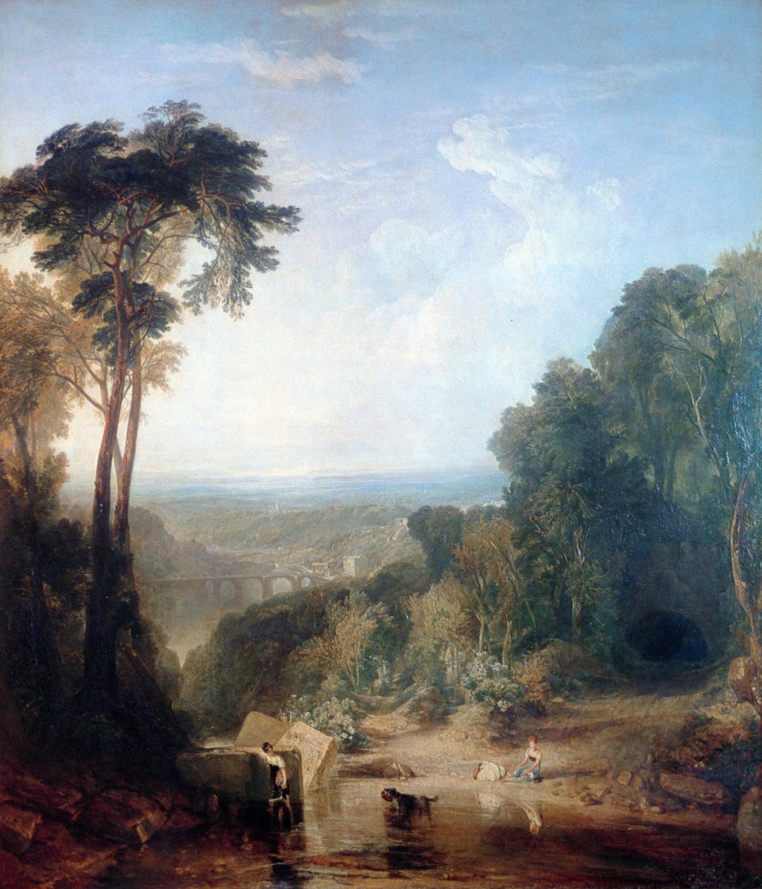 穿越溪流，c1815 作者 约瑟夫·马洛德·威廉·特纳
