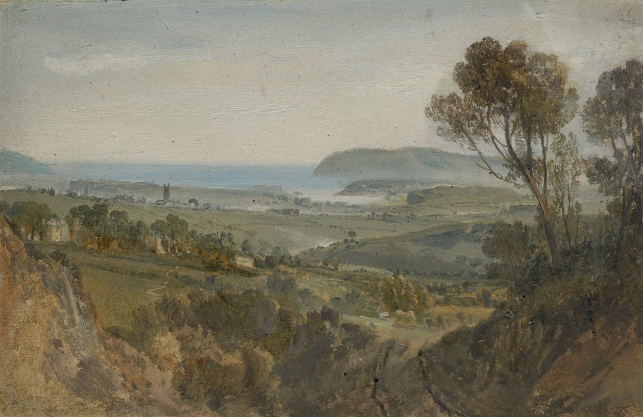 普利茅斯的远景，1813年 作者 约瑟夫·马洛德·威廉·特纳