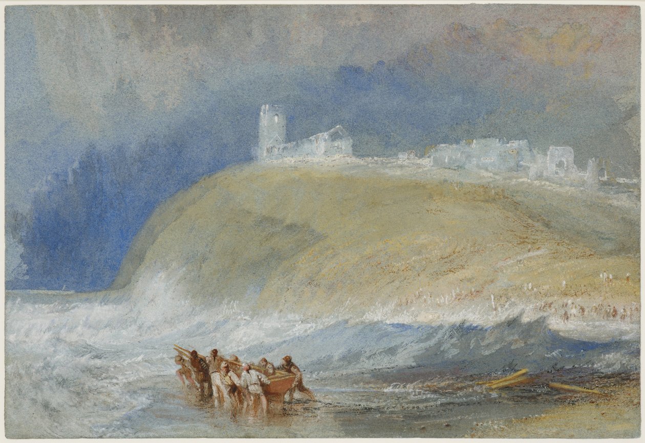 萨福克郡邓维奇，c.1827（纸上水彩画） 作者 约瑟夫·马洛德·威廉·特纳