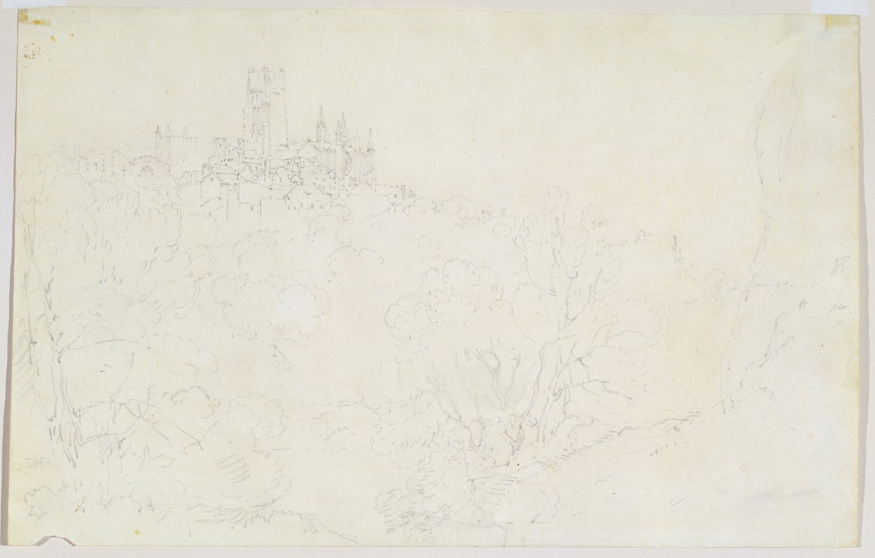 达勒姆（Durham），约1801年（纸上铅笔） 作者 约瑟夫·马洛德·威廉·特纳