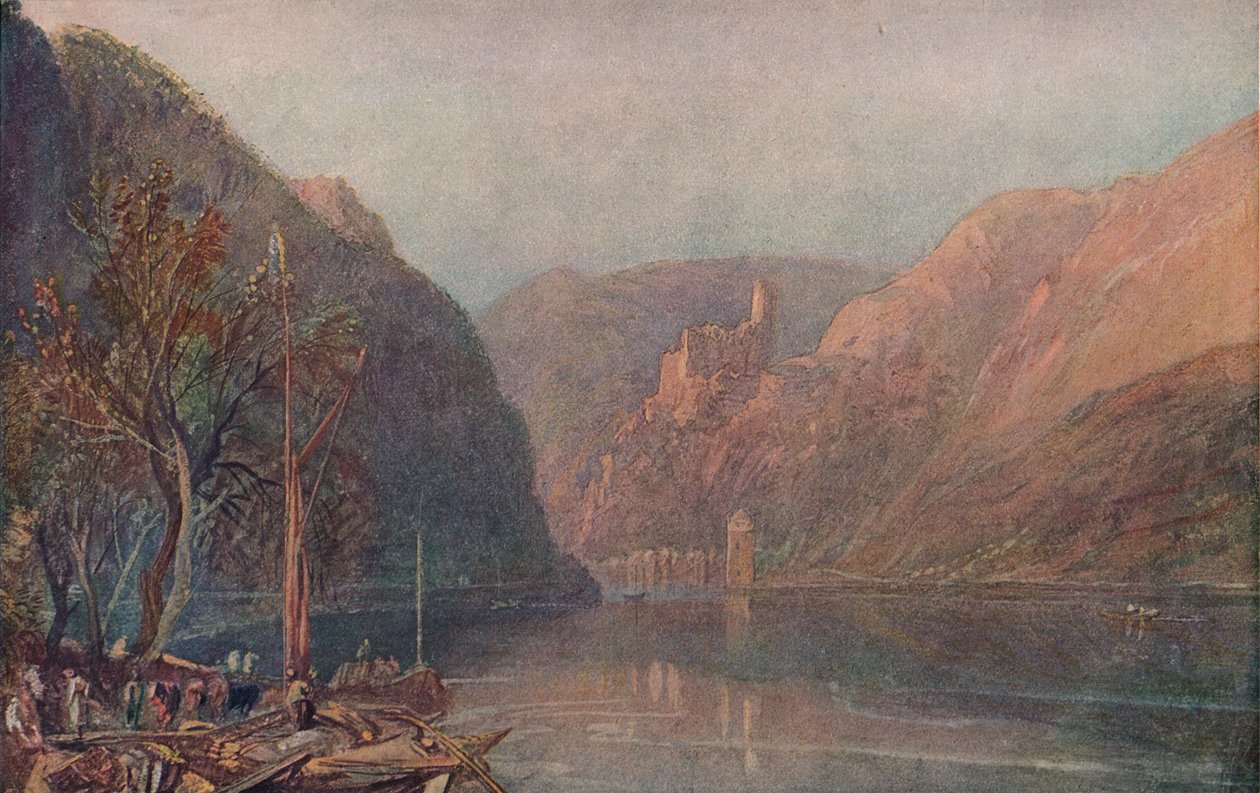 Goarhausen和Katz城堡，1909年 作者 约瑟夫·马洛德·威廉·特纳