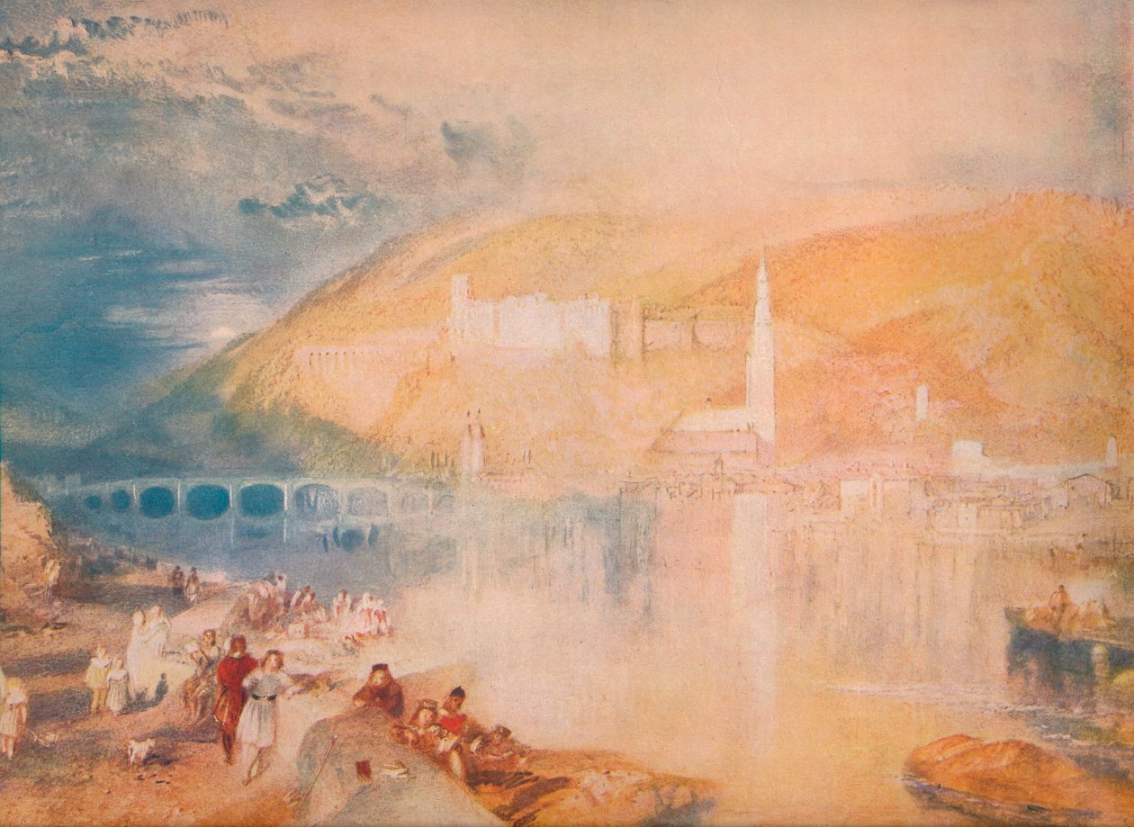 海德堡日落，c1840，1918 作者 约瑟夫·马洛德·威廉·特纳