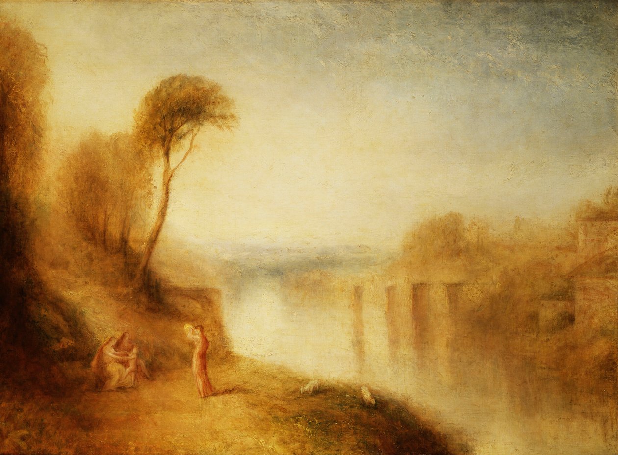 风景：含藤黄的女人，约1840-50年 作者 约瑟夫·马洛德·威廉·特纳