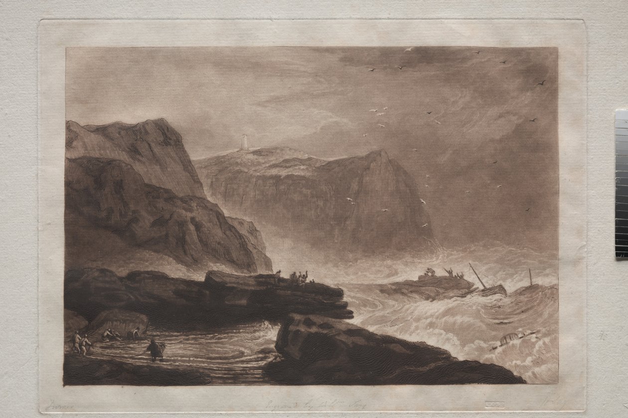 Liber Studiorum：约克郡海岸，惠特比附近，约1807-19年 作者 约瑟夫·马洛德·威廉·特纳