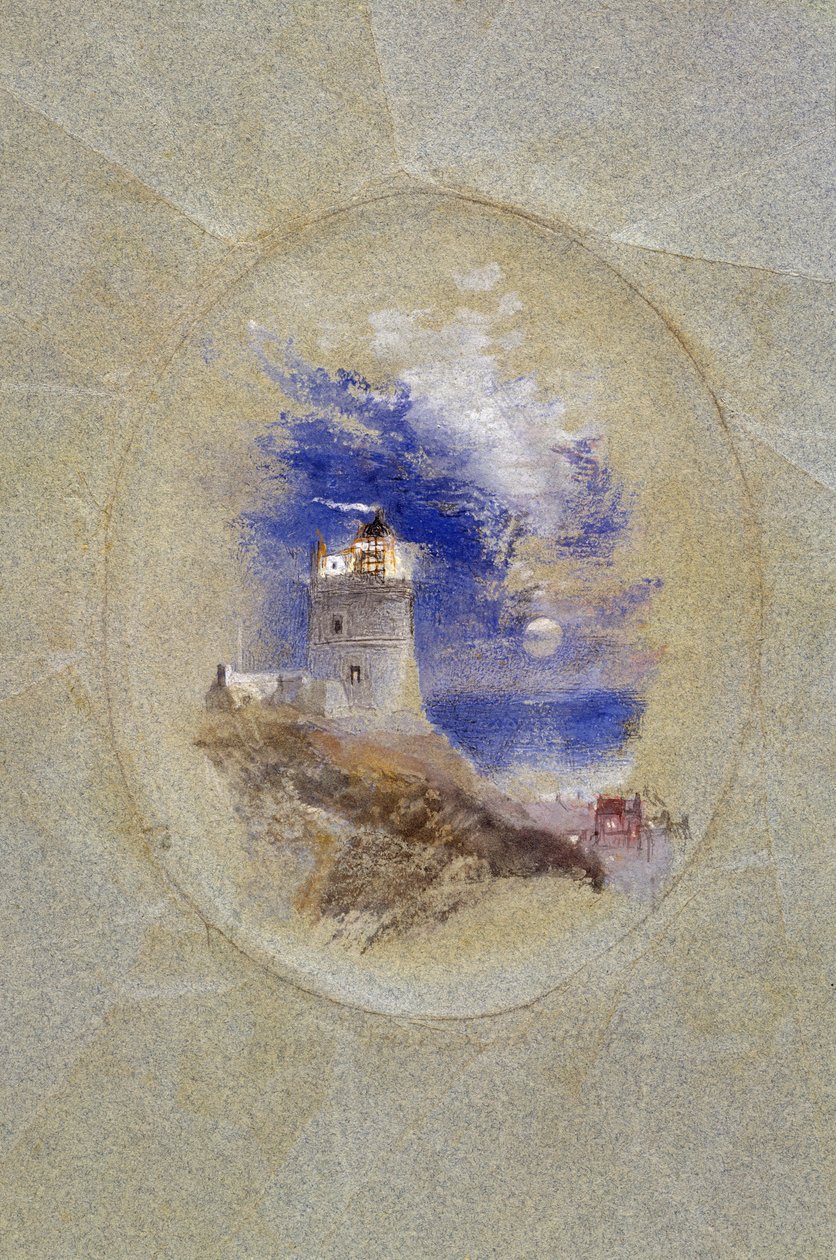 洛斯托菲灯塔，约 1827 年（纸上水粉画） 作者 约瑟夫·马洛德·威廉·特纳