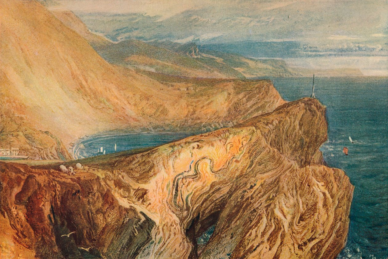 拉尔沃斯湾（Lulworth Cove），1909年 作者 约瑟夫·马洛德·威廉·特纳