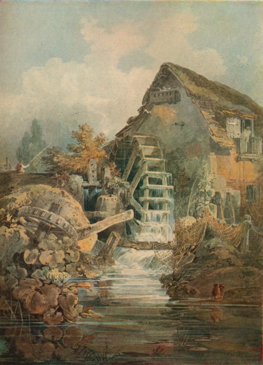 Marford Mill，登比郡，c1795 作者 约瑟夫·马洛德·威廉·特纳