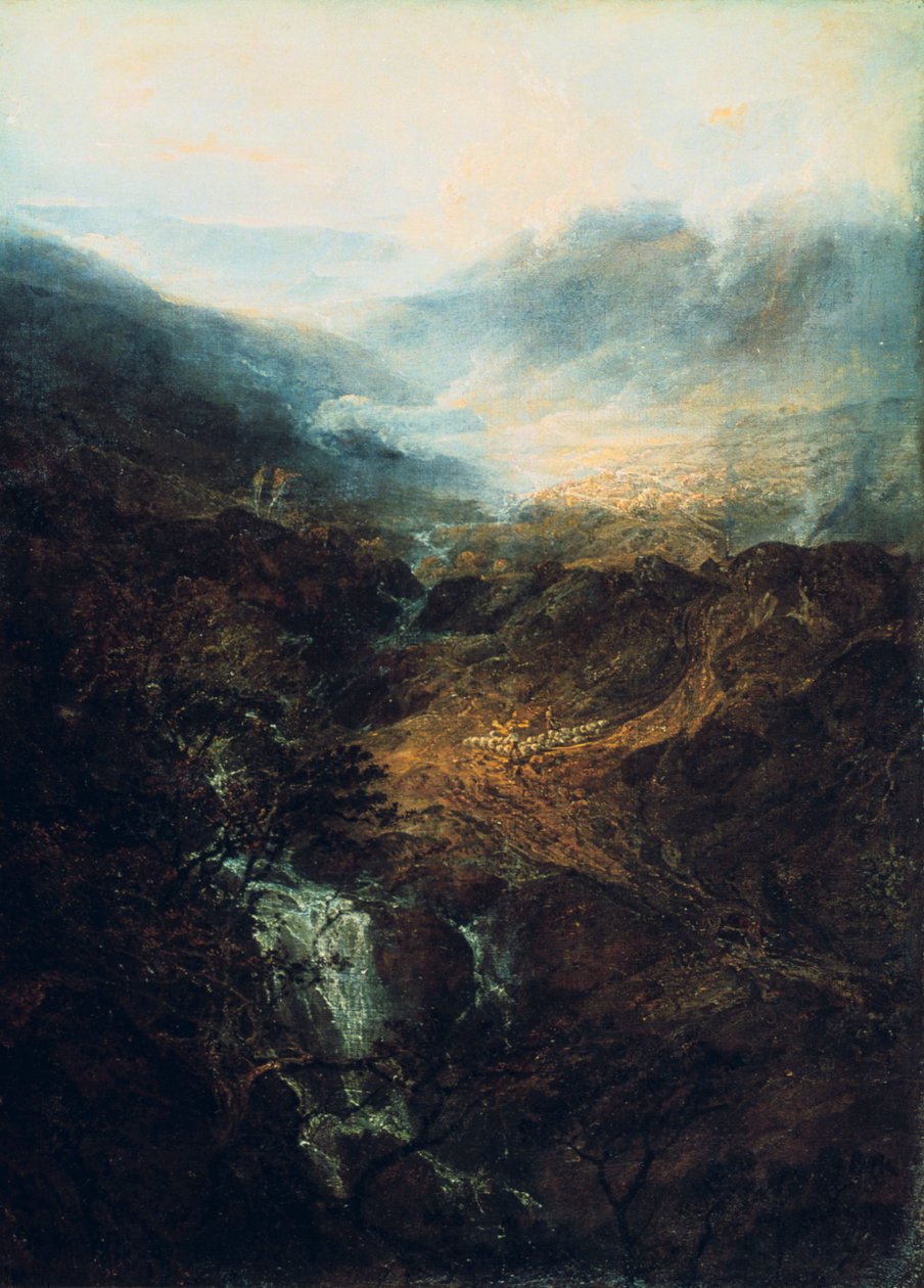 1798年，坎伯兰郡，康妮斯顿·费尔斯（Colliston Fells） 作者 约瑟夫·马洛德·威廉·特纳