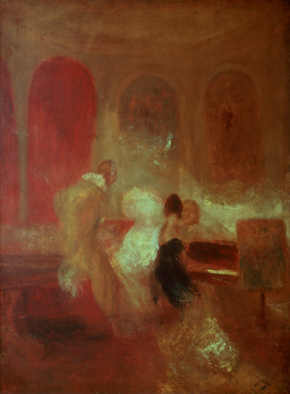 音乐晚会，怀特岛东考斯城堡，1835年 作者 约瑟夫·马洛德·威廉·特纳