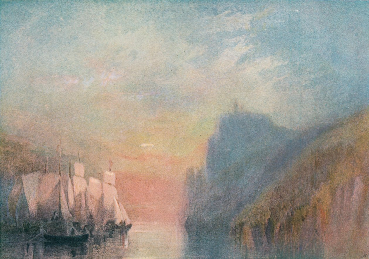 在莱茵河上，c1825 1904年 作者 约瑟夫·马洛德·威廉·特纳