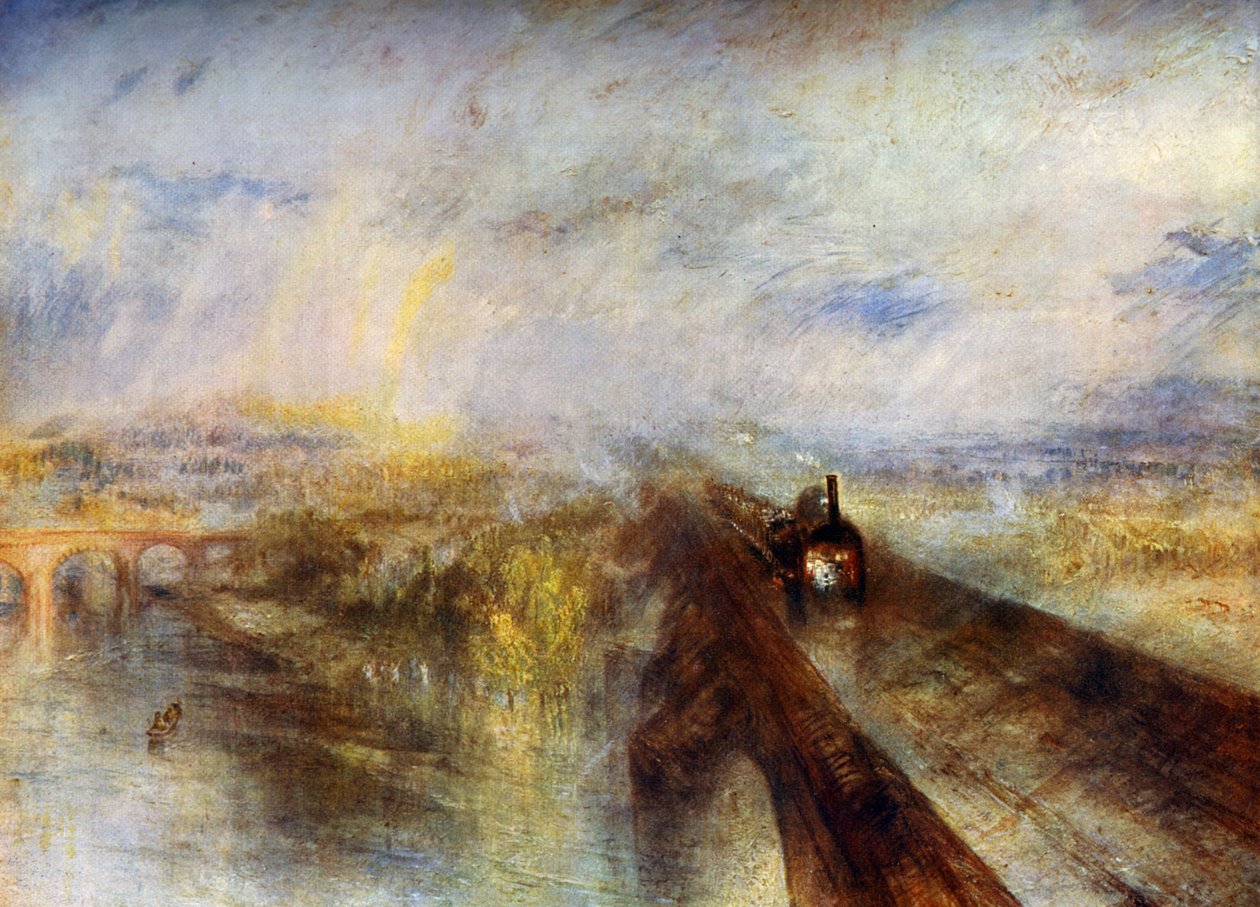 雨，蒸汽和速度-大西部铁路，c1844，1912年。 作者 约瑟夫·马洛德·威廉·特纳