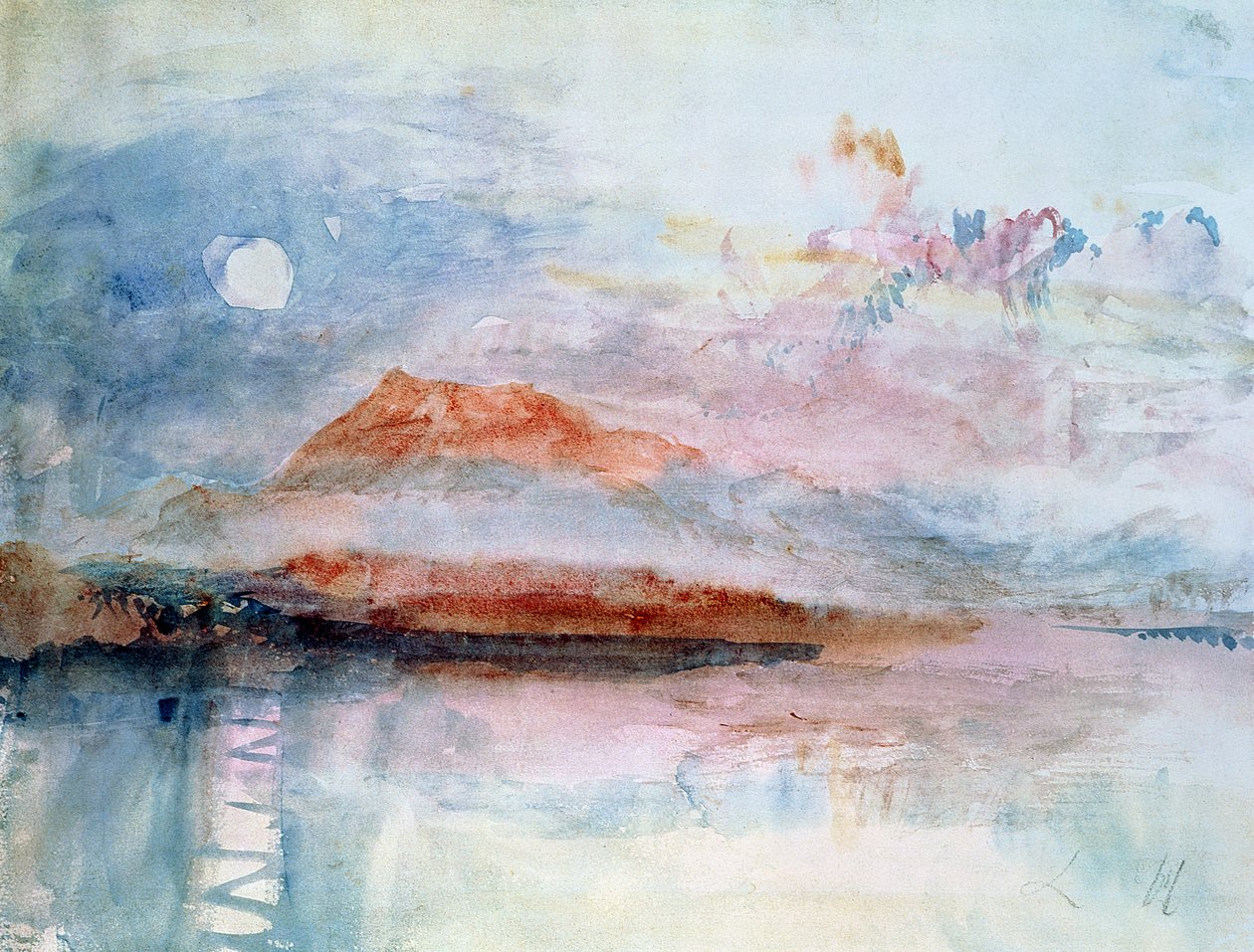 Righi，1830年后（纸上写着） 作者 约瑟夫·马洛德·威廉·特纳