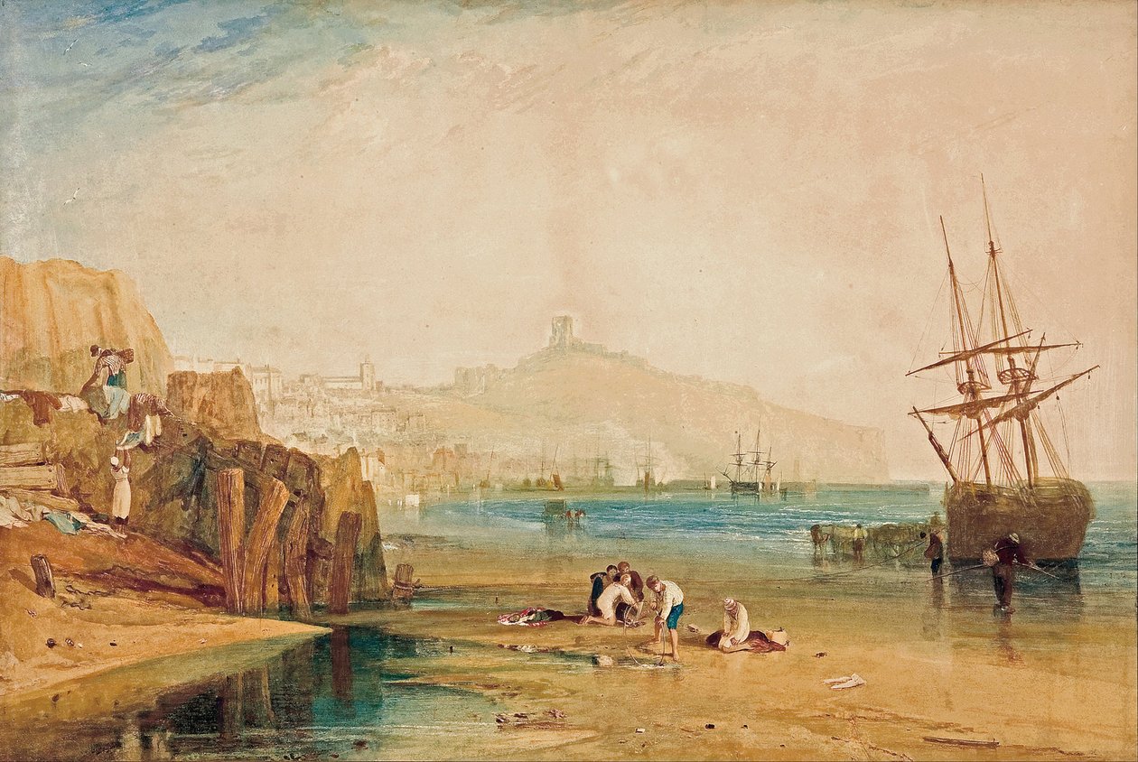 斯卡伯勒，早上，男孩捉螃蟹，c。 1810 作者 约瑟夫·马洛德·威廉·特纳