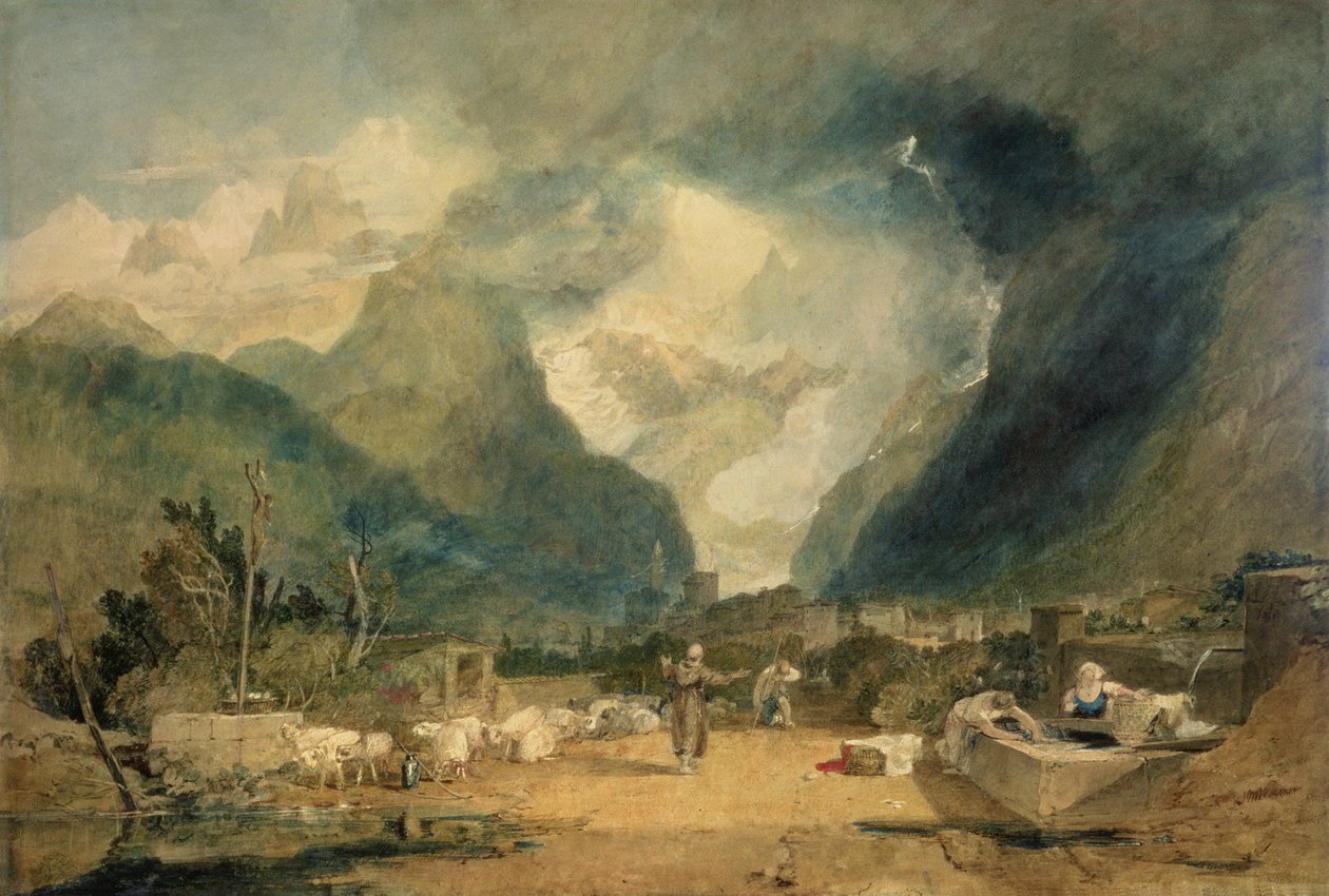 St. Hughes在d&39;Astst的Val，Corcyer牧羊人谴责复仇，c.1803 作者 约瑟夫·马洛德·威廉·特纳