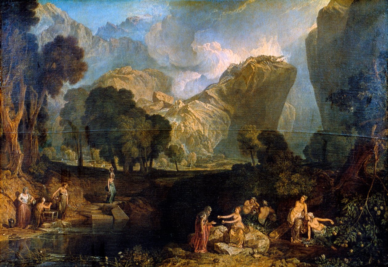 不和谐女神在Hesperides花园中选择争夺的苹果，1806年 作者 约瑟夫·马洛德·威廉·特纳