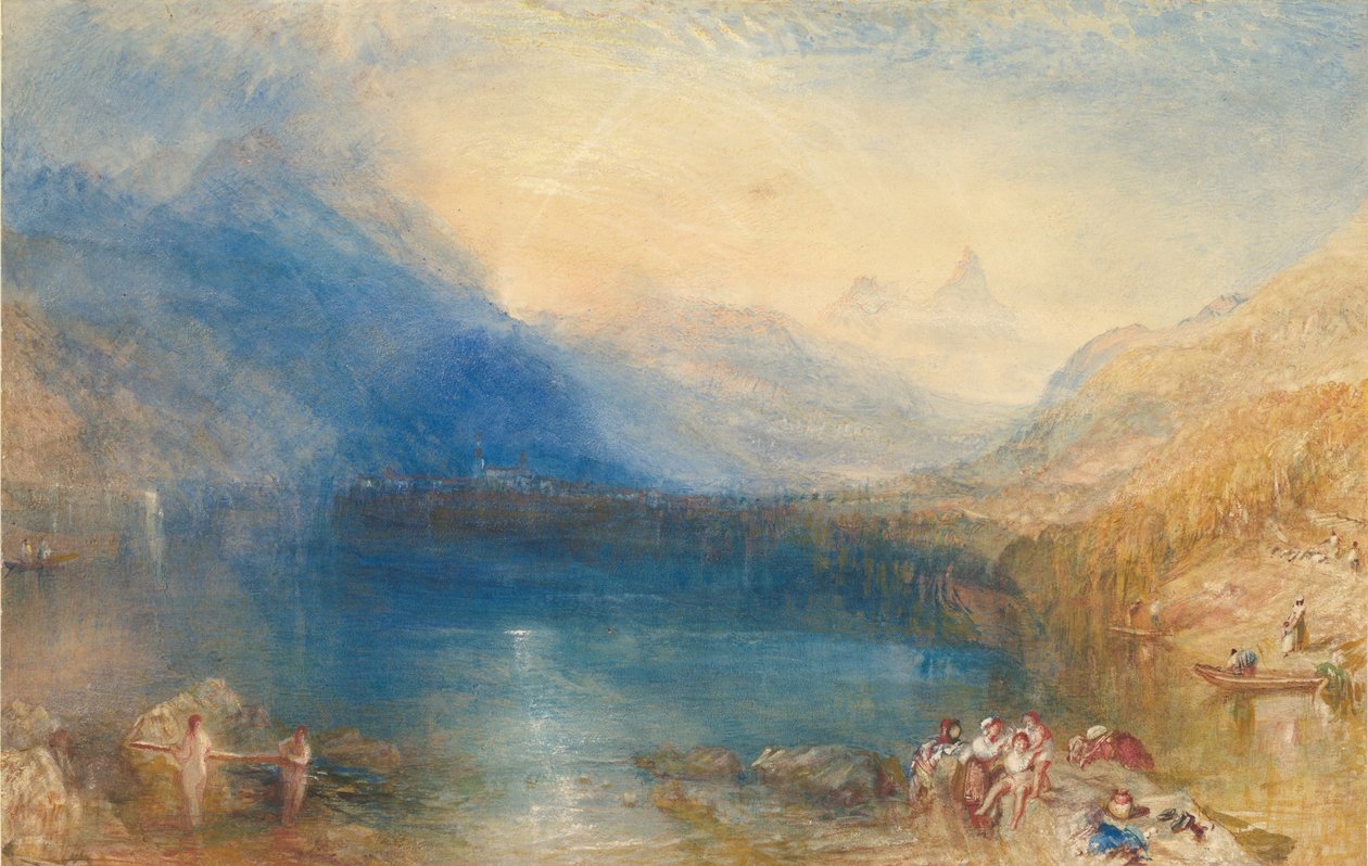 楚格湖，1843年（石墨上空） 作者 约瑟夫·马洛德·威廉·特纳