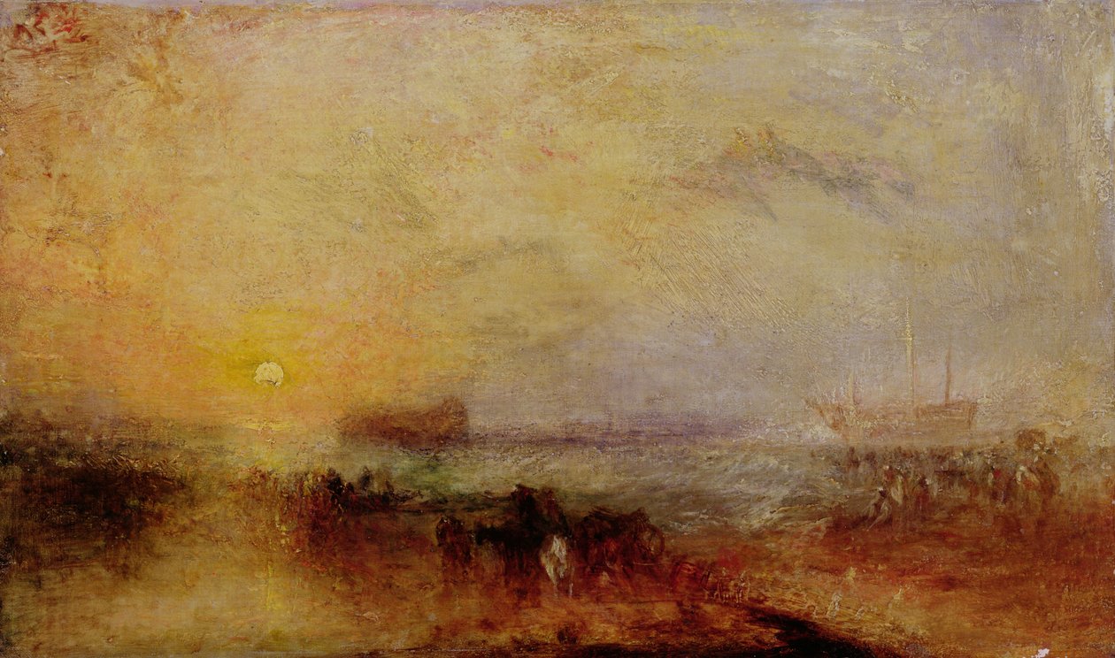 沉船后的早晨，约 1835-40 年（布面油画） 作者 约瑟夫·马洛德·威廉·特纳