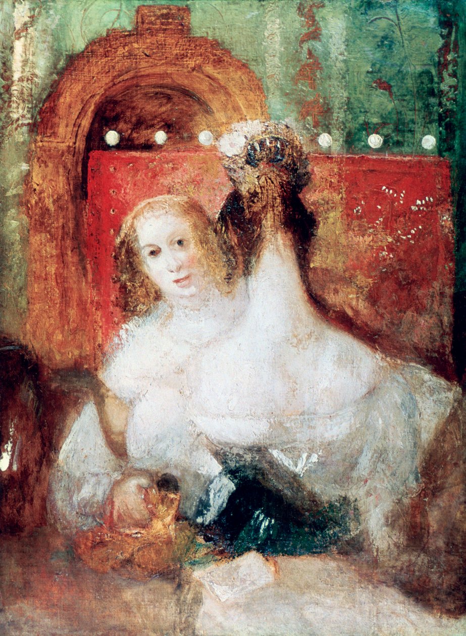 带信的两个女人，c1830 作者 约瑟夫·马洛德·威廉·特纳