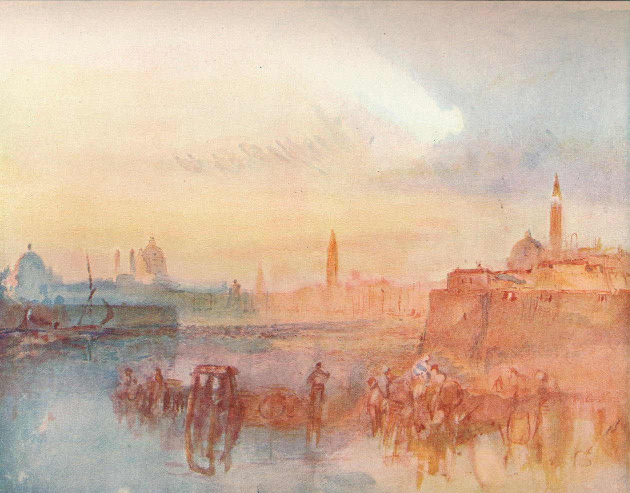 威尼斯：S。Giorgio Maggiore致敬，1909年 作者 约瑟夫·马洛德·威廉·特纳