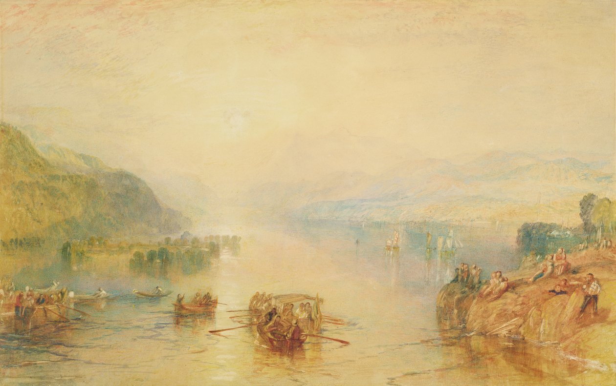 温德米尔，韦斯特莫兰（纸上水彩画） 作者 约瑟夫·马洛德·威廉·特纳
