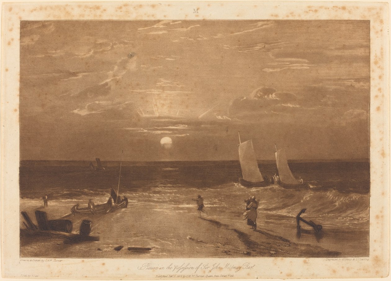 米尔米海的作品 作者 Joseph Mallord William Turner 和 WT Annis 和 JC Easling