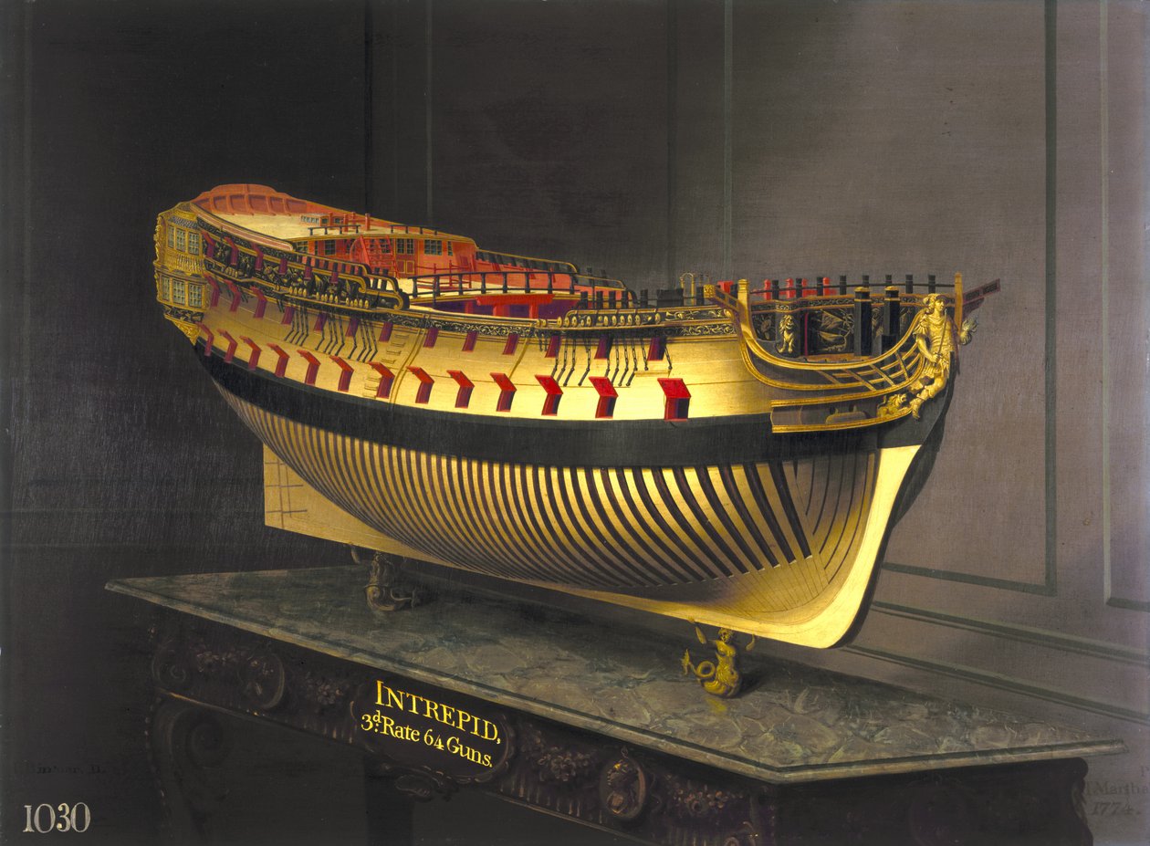 HMS Intrepid，1773-75 作者 约瑟夫·马歇尔
