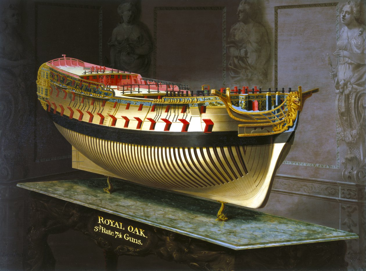 HMS Royal Oak，1773-75 作者 约瑟夫·马歇尔