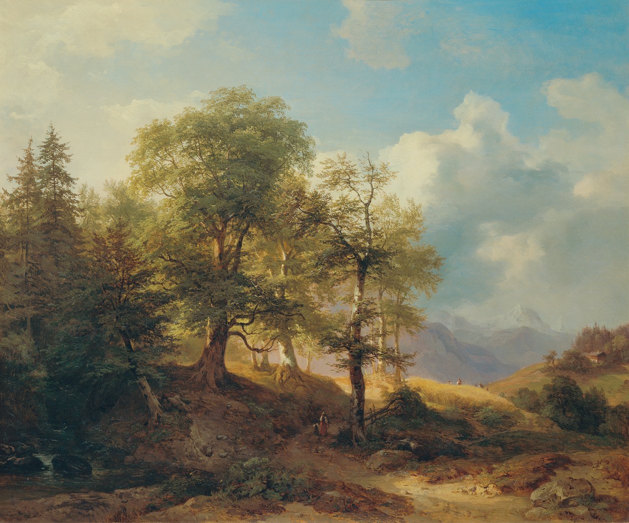 高山上的夏日风景 作者 约瑟夫·马丁·霍格