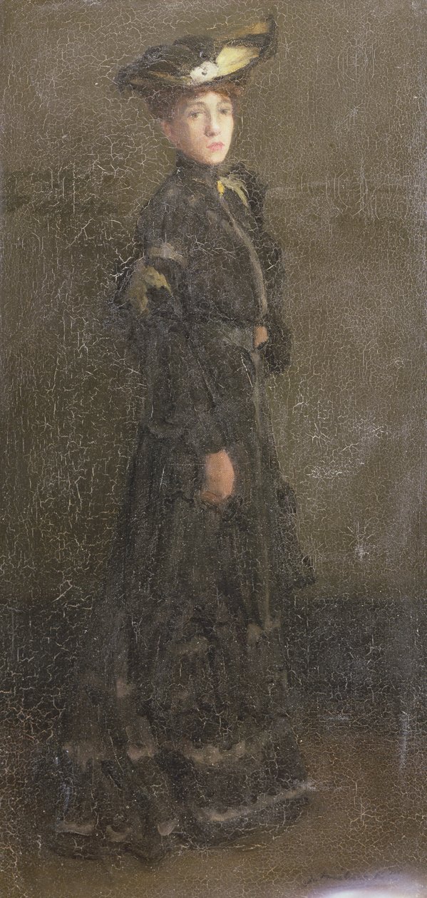 巴黎女士（布面油画） 作者 约瑟夫·米尔纳风筝