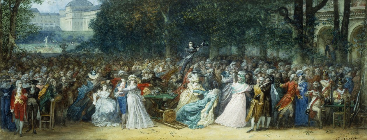 皇家宫殿的Camille Desmoulins 作者 约瑟夫·纳弗莱特