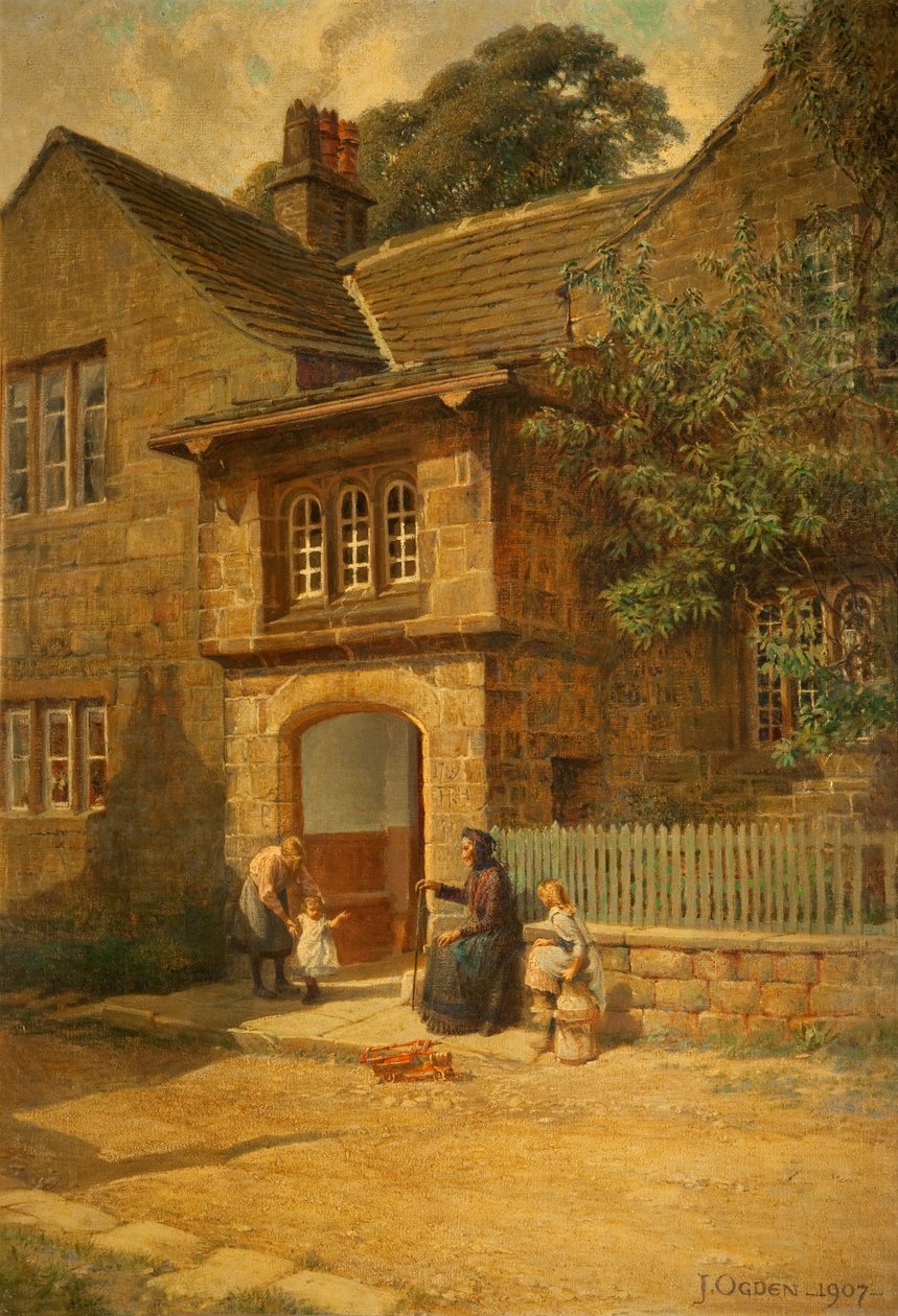 The Porch，Spenser&39;s Cottage，Hurstwood，1907 作者 约瑟夫·奥格登