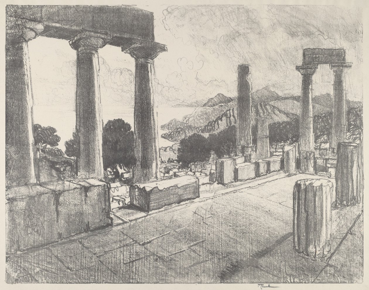 艾吉娜，黑森林，1913年。 作者 约瑟夫·彭内尔