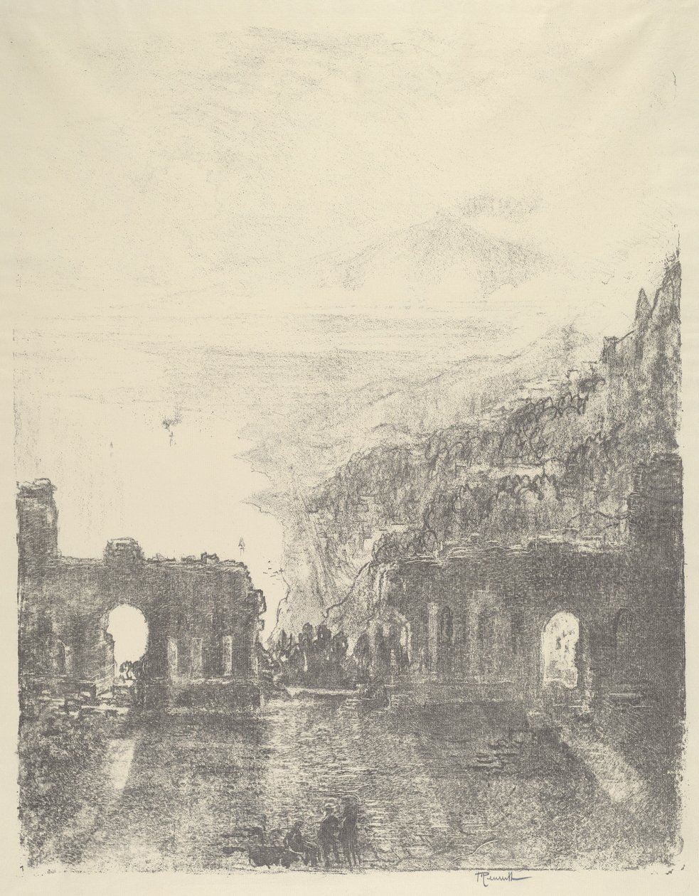 Aetna Over Taormina, 1913年。 作者 约瑟夫·彭内尔