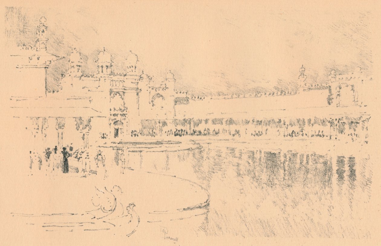 自动平版印刷机，J。Pennell，c1877-1898，1898年 作者 约瑟夫·彭内尔