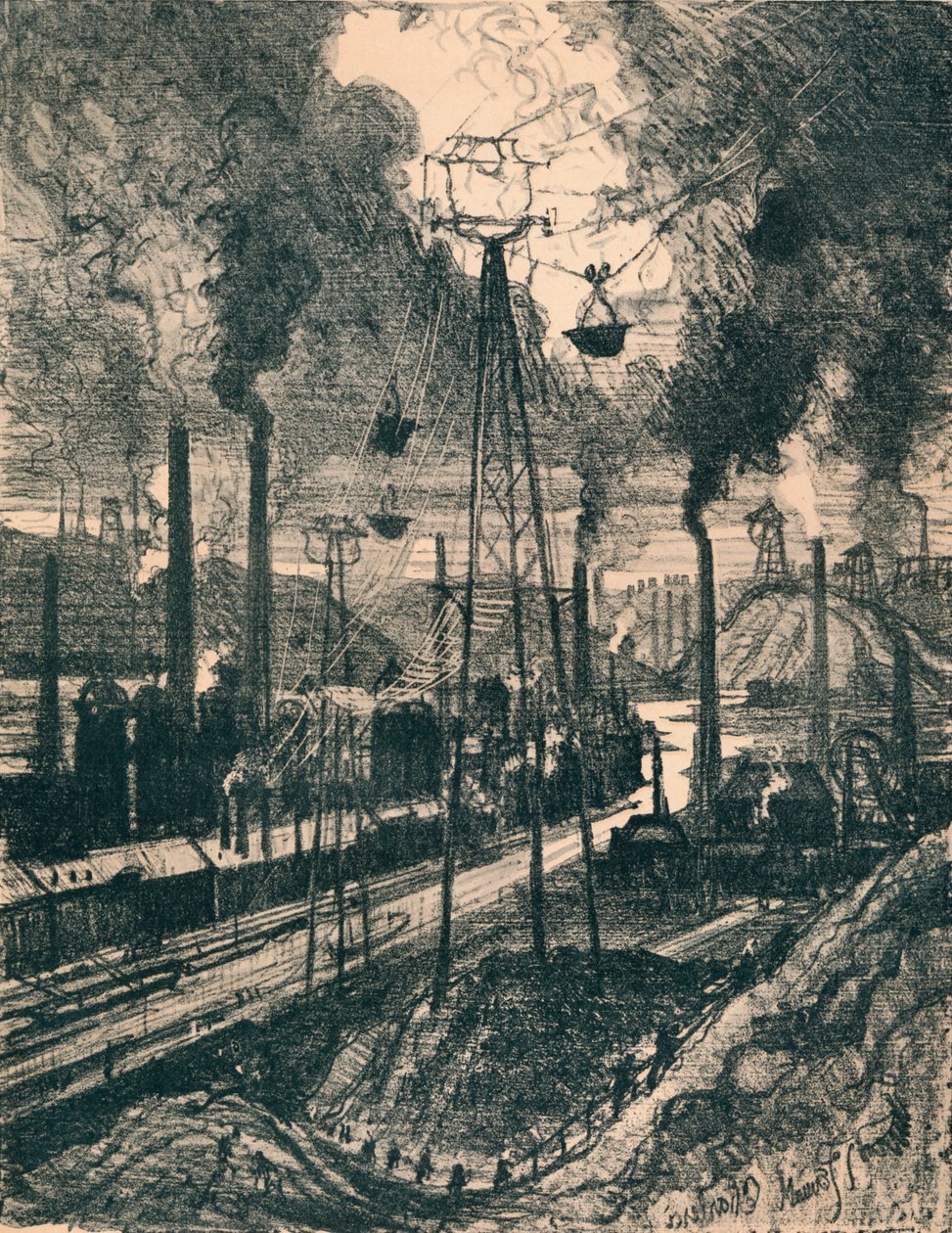 沙勒罗瓦（Charleroi），1911年，1914年 作者 约瑟夫·彭内尔
