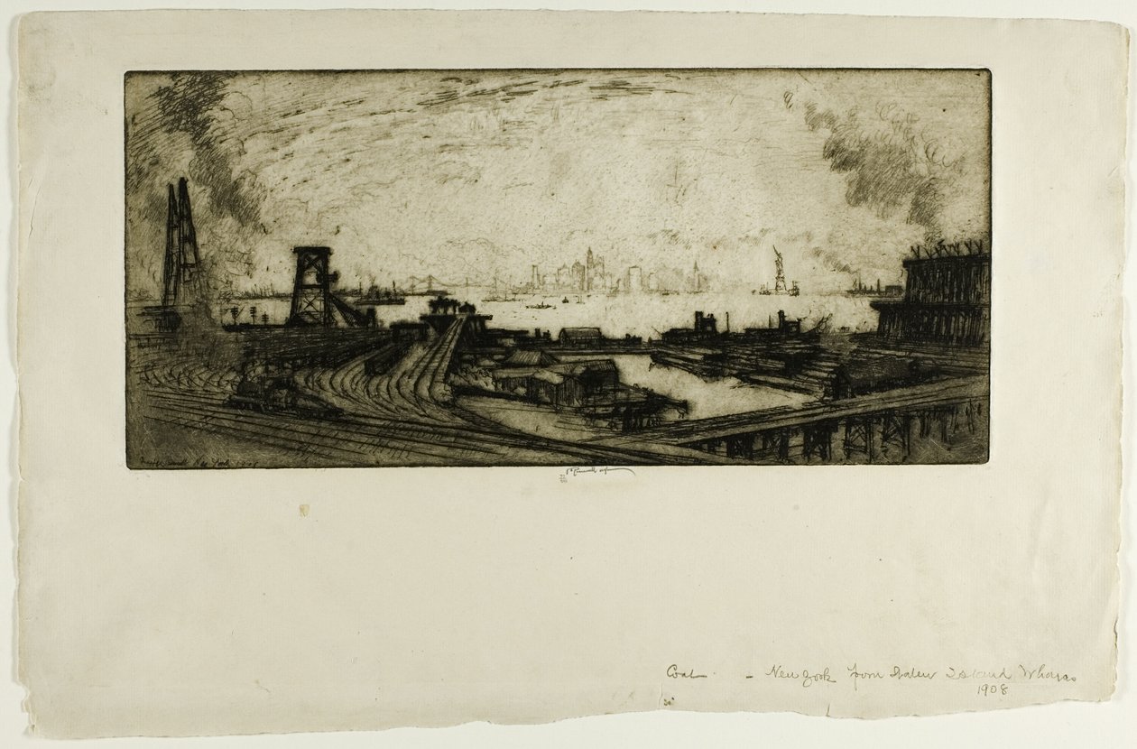 Coal Wharves, Staten Island, No. II 作者 约瑟夫·彭内尔